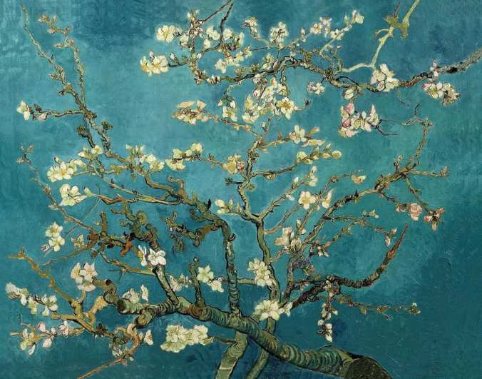 cherry blossoms van gogh