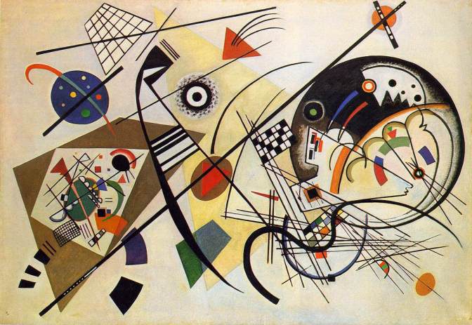 Wassily Kandinsky: «Línea transversal», finalizado en 1923. 